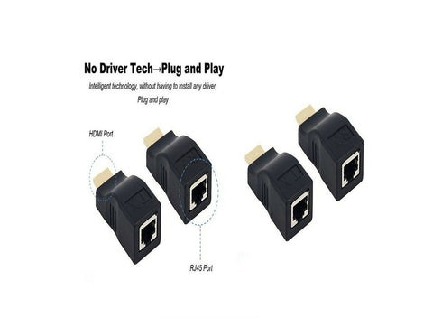 4K HDMI Extender To RJ45 By Cat 5e/6 Ethernet Cable